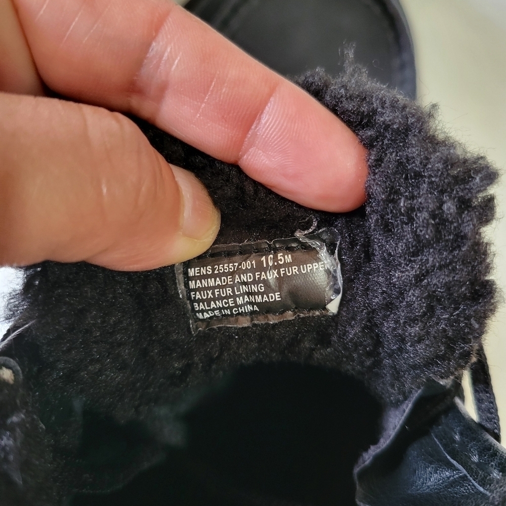 Stacy Adams Black Fur-Lined Boots - Picture 10 of 11